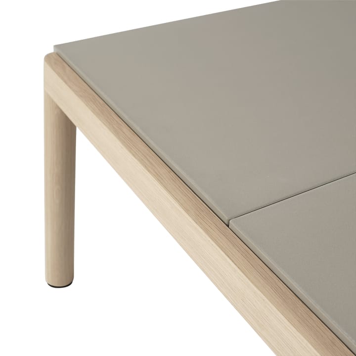 Table basse Couple 2 Plain 80x84x40 cm, Taupe-oak Muuto