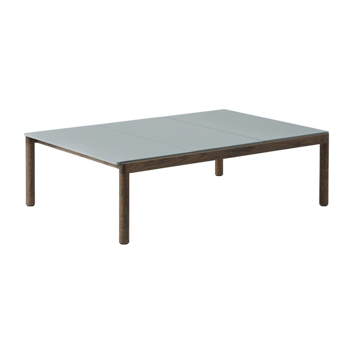 Table basse Couple 3 Plain 120x84x35 cm - Pale blue-dark oiled oak - Muuto