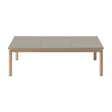 Table basse Couple 3 Plain 120x84x35 cm - Taupe-oak - Muuto