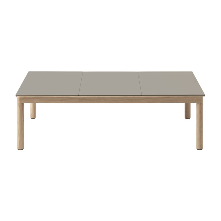 Table basse Couple 3 Plain 120x84x35 cm, Taupe-oak Muuto