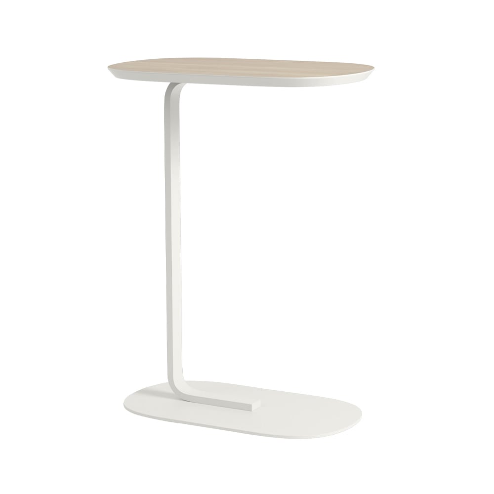 Muuto Table d"'appoint Relate H: 73,5 cm Oak veneer-Offwhite