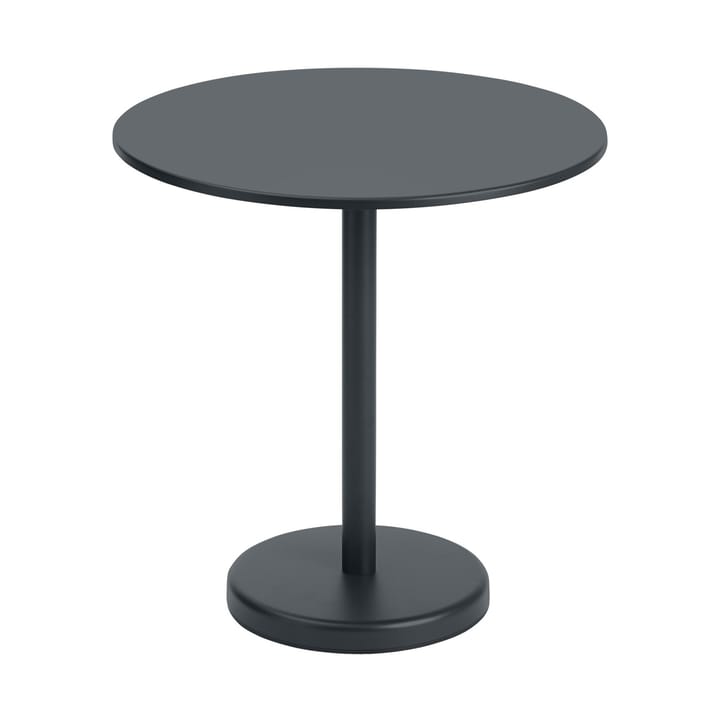 Table en acier Linear Ø70 cm - Black - Muuto