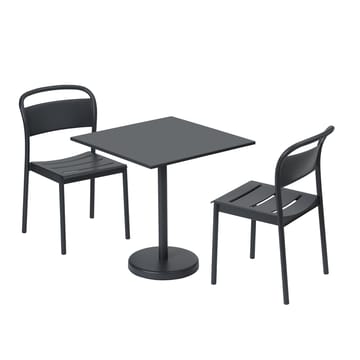 Table en acier Linear 70x70 - Black - Muuto