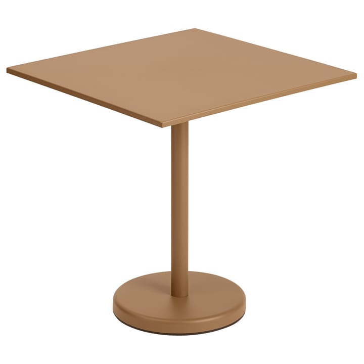 Table en acier Linear 70x70 - Burnt orange - Muuto