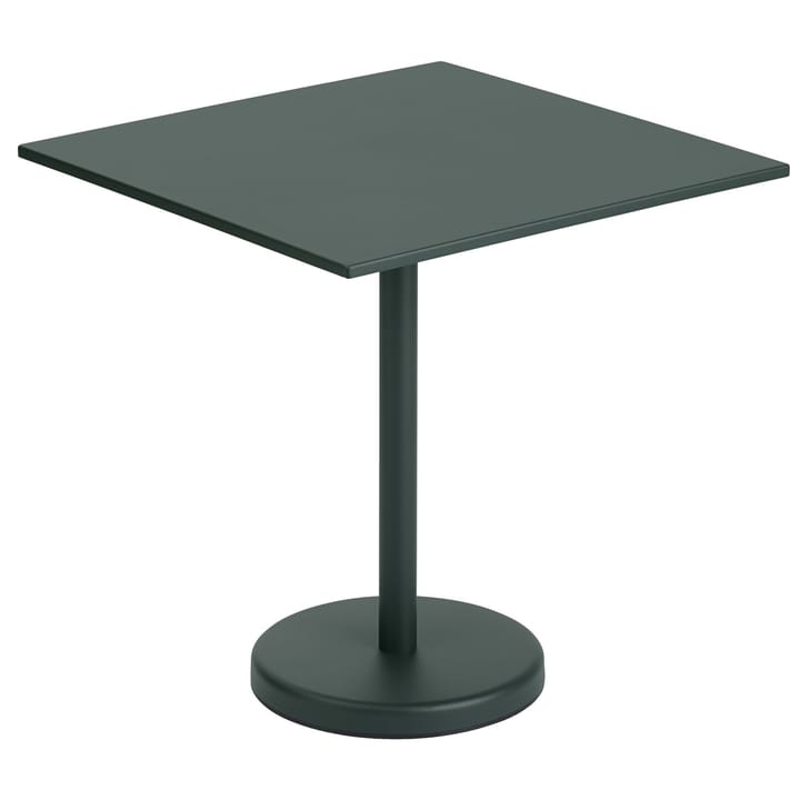 Table en acier Linear 70x70 - Dark green - Muuto