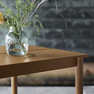 Table en acier Linear steel table 200 cm - Burnt orange - Muuto