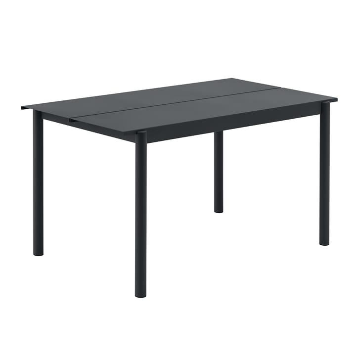 Table Linear steel table 140x75 cm - Black - Muuto