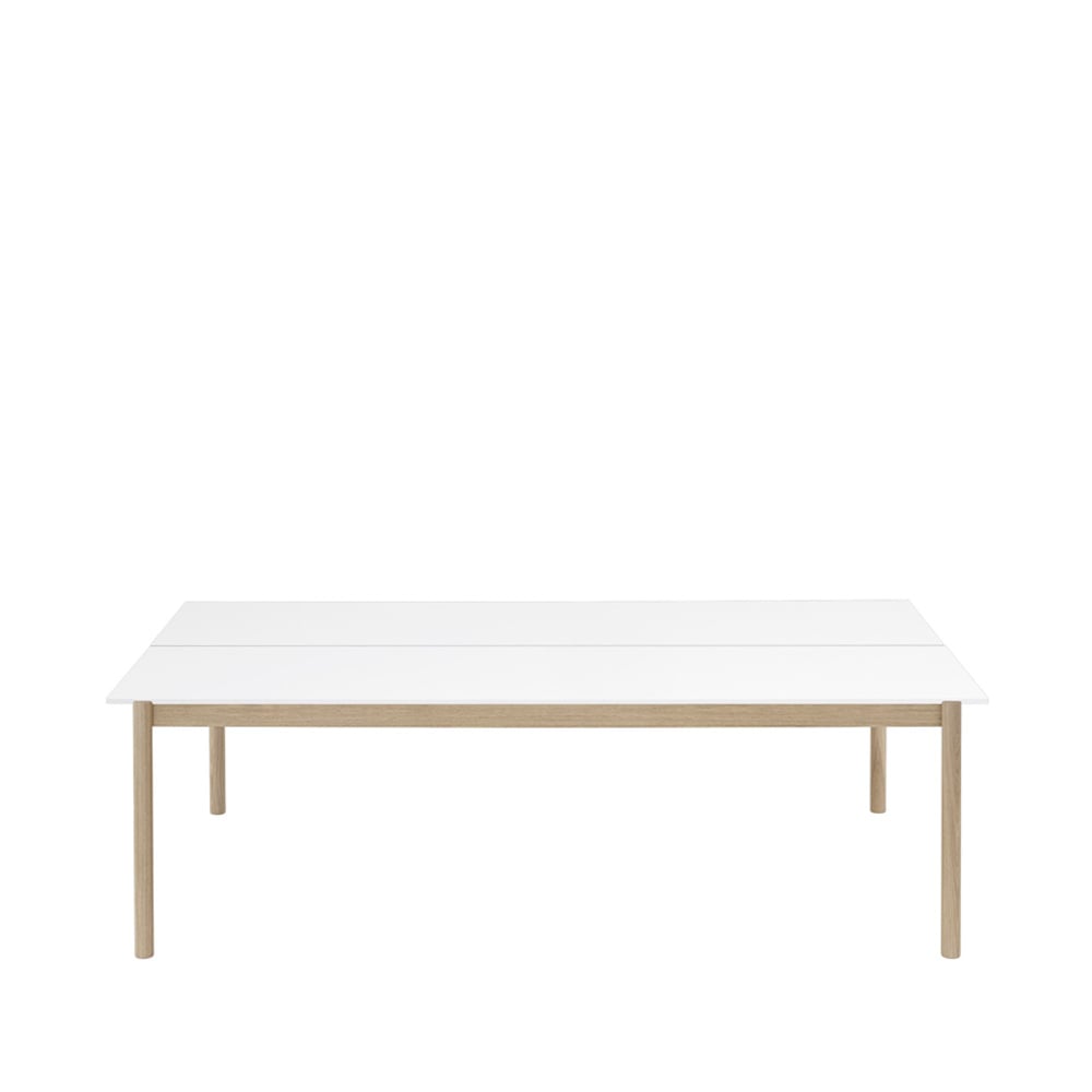 Muuto Table Linear System White laminate-White ABS-Oak