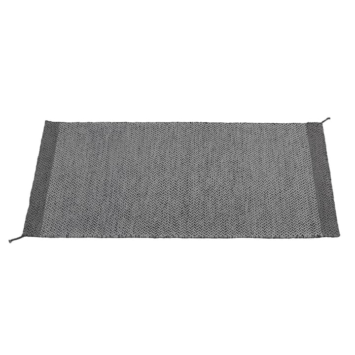 Tapis en laine Ply 85x140 cm - gris foncé - Muuto