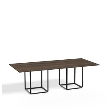 Table à manger rectangulaire Florence - walnut, structure noire - New Works