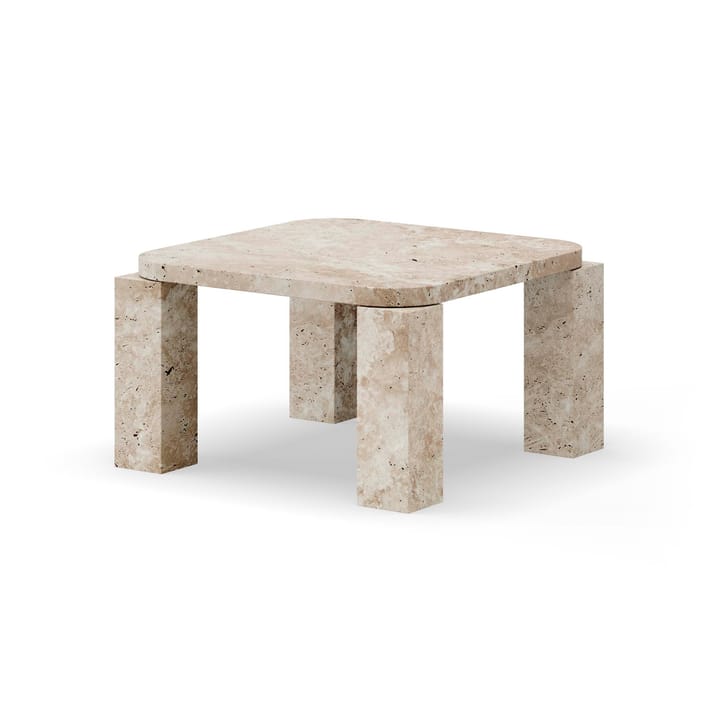 Table basse Atlas 60x60 cm - Unfilled Travertine - New Works