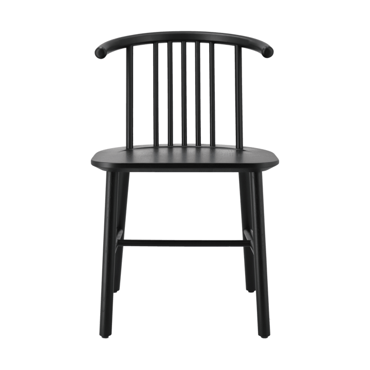 Chaise de salle à manger VIOR - Chêne laqué noir - NJRD