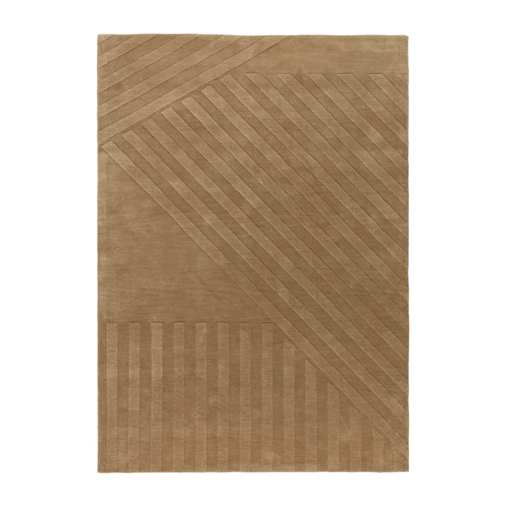 Tapis en laine Levels stripes beige - 170x240 cm - NJRD