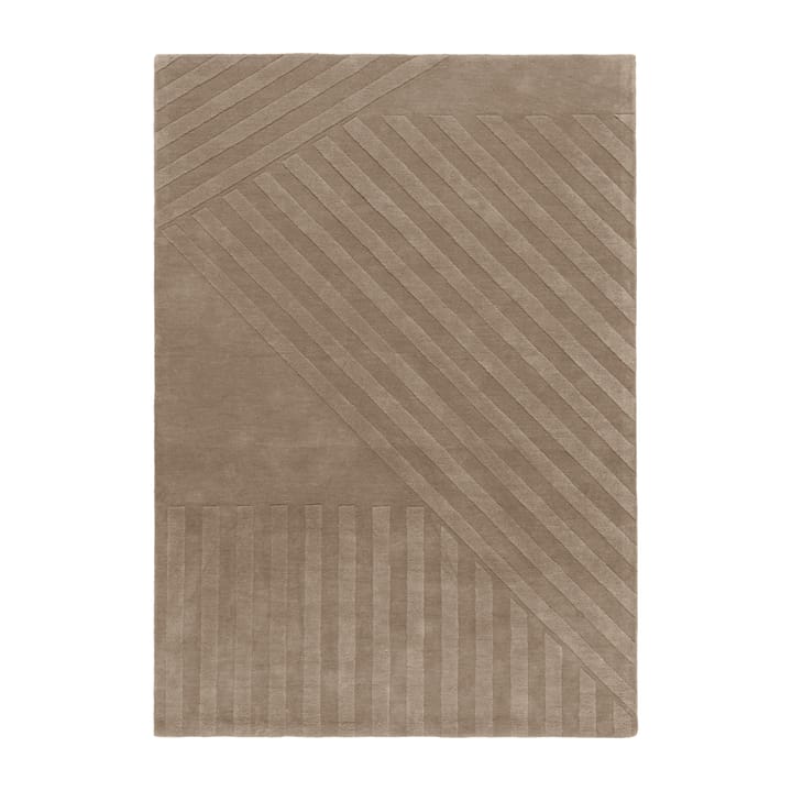 Tapis en laine Levels stripes gris - 170x240 cm - NJRD