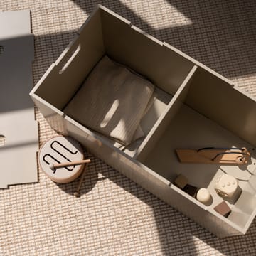 Boîte de rangement Cube Long - Beige - Nofred