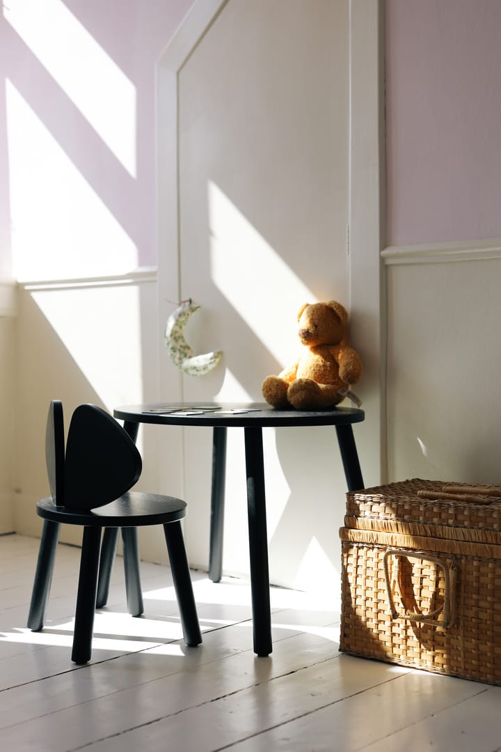 Chaise d'enfant Mouse Chair, Noir Nofred