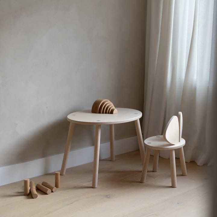 Ensemble Mouse chaise haute + table - Bouleau - Nofred