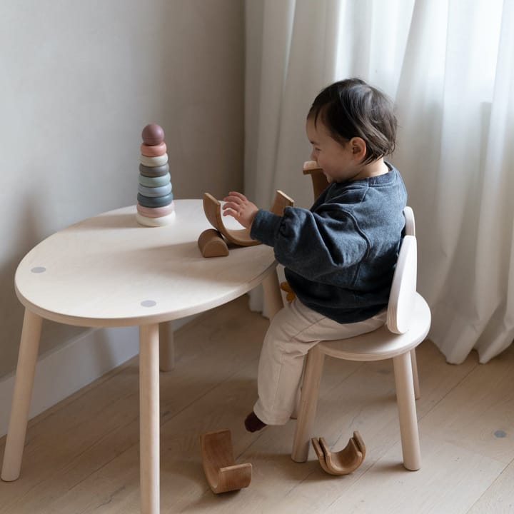 Ensemble Mouse chaise haute + table - Bouleau - Nofred