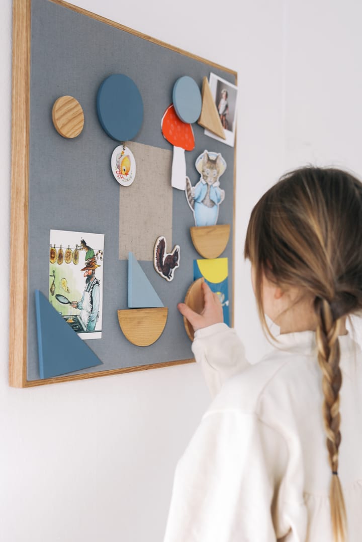 Tableau d'affichage Noticeboard + 3 aimants - Bleu - Nofred