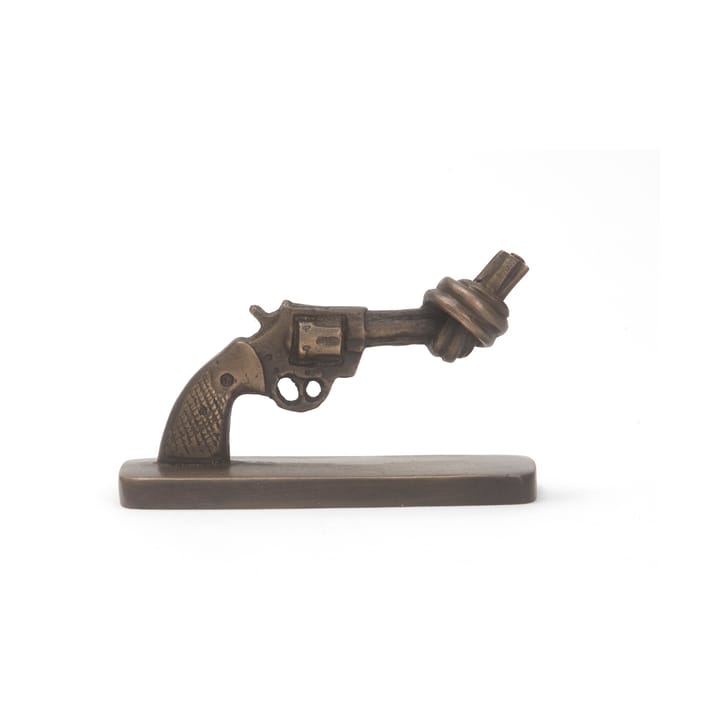 Knotted Gun mini 7 cm - Bronze mat - Non Violence