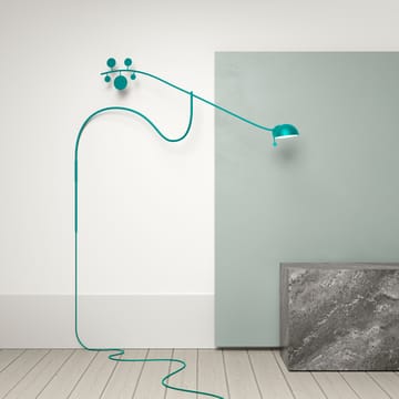 Lampe murale Juno - Turquoise-turquoise - Noon