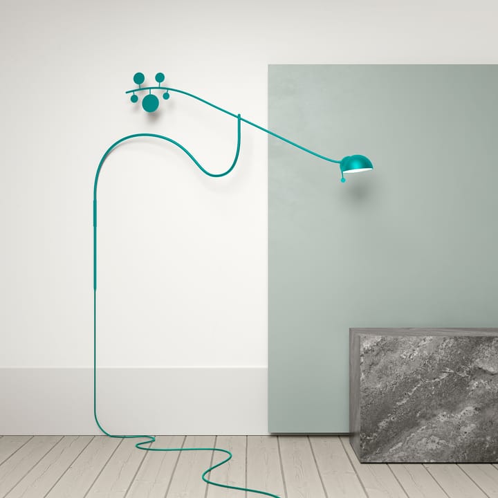 Lampe murale Juno, Turquoise-turquoise Noon