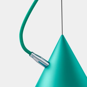 Suspension Castor 40 cm - Turquoise-turquoise-argent - Noon