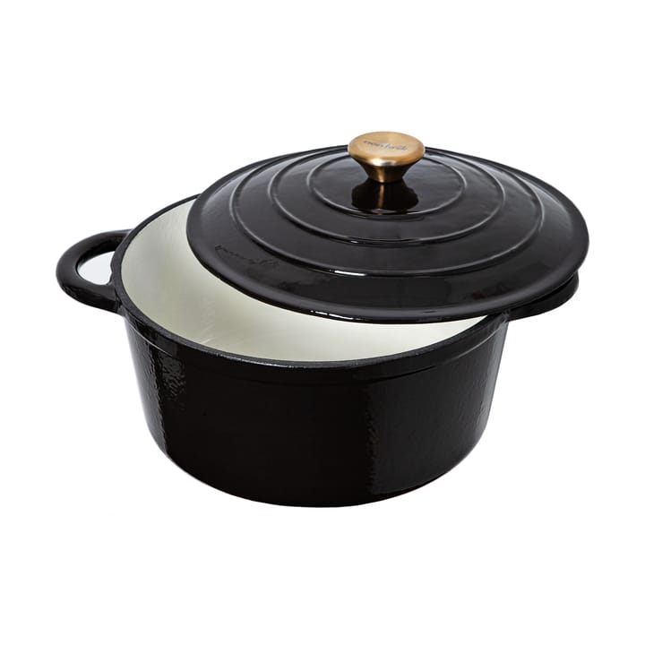 Cocotte en fonte émail 5 L - Noir - Nordwik