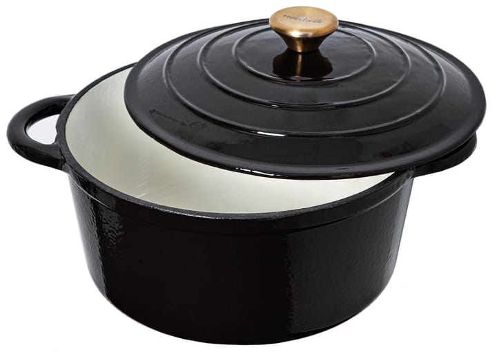 Cocotte en fonte émail 5 L - Noir - Nordwik