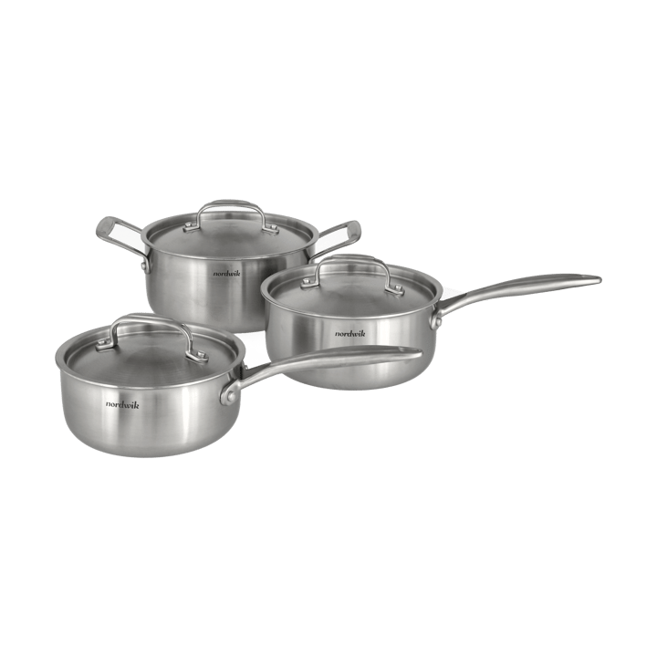 Ensemble de casseroles Nordwik 3-plis 3 pièces - 1,5 l, 2 l, 3 l - Nordwik