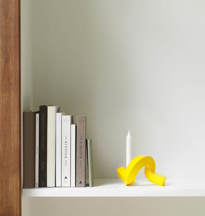 Bougeoir Crooked 1, Yellow Normann Copenhagen