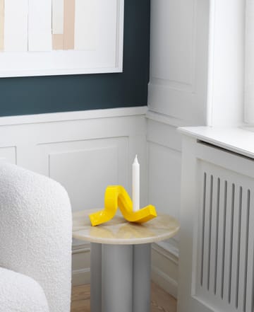 Bougeoir Crooked 1 - Yellow - Normann Copenhagen