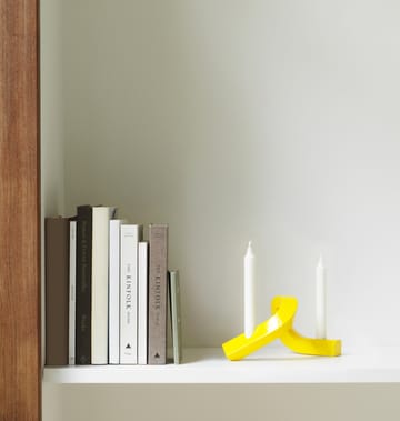 Bougeoir Crooked 2 - Yellow - Normann Copenhagen