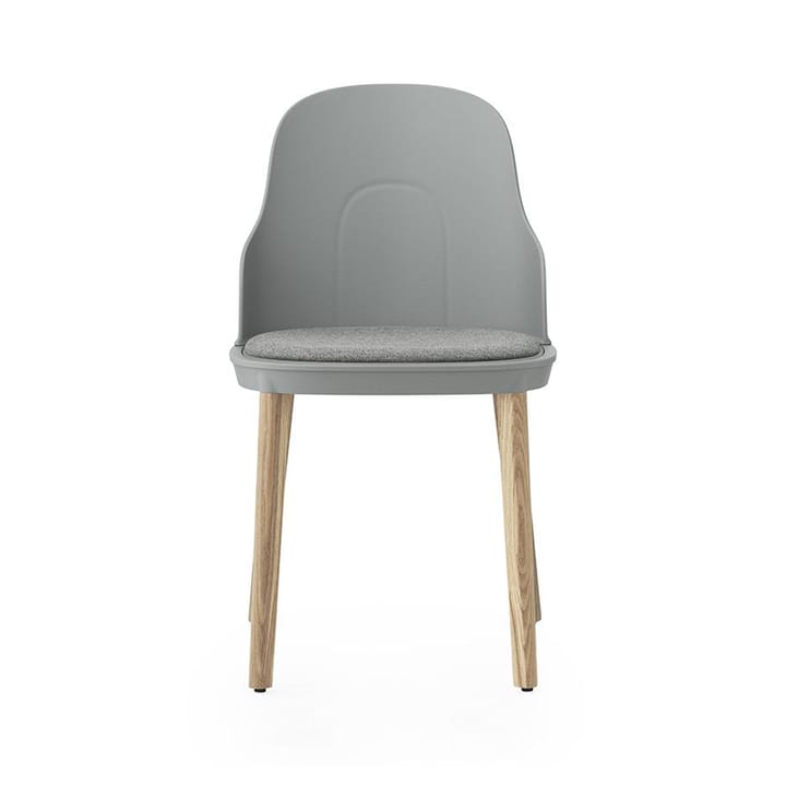 Chaise Allez avec coussin et pieds en chêne, Gris Normann Copenhagen