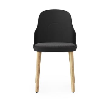 Chaise Allez avec coussin et pieds en chêne - Noir - Normann Copenhagen