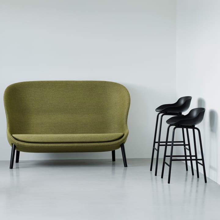 Chaise de bar Hyg pieds en métal 75 cm, Noir Normann Copenhagen