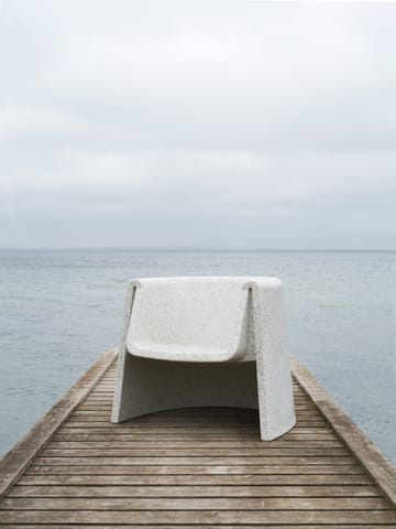 Fauteuil Bit Lounge Chair - Blanc - Normann Copenhagen