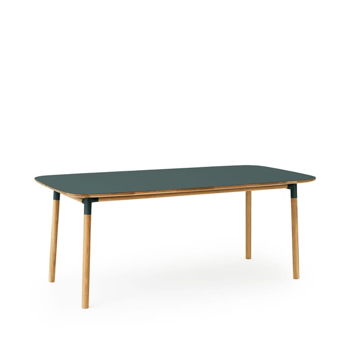 Table à manger Form - green, pieds en chêne - Normann Copenhagen