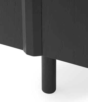 Table d'appoint Rib 45x159 cm - Noir doux - Normann Copenhagen