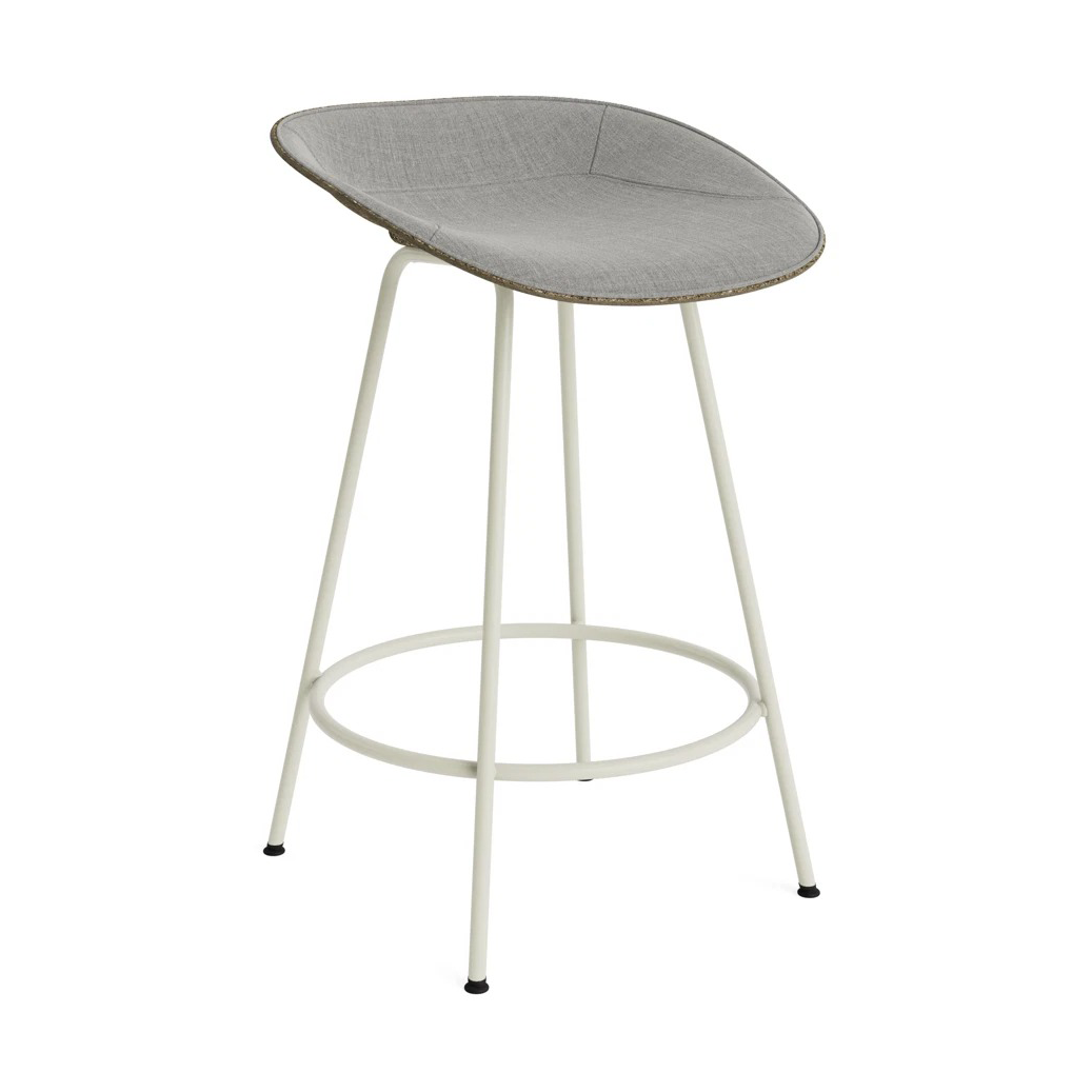 Normann Copenhagen Tabouret Mat Barstool 65 cm Seaweed-cream steel