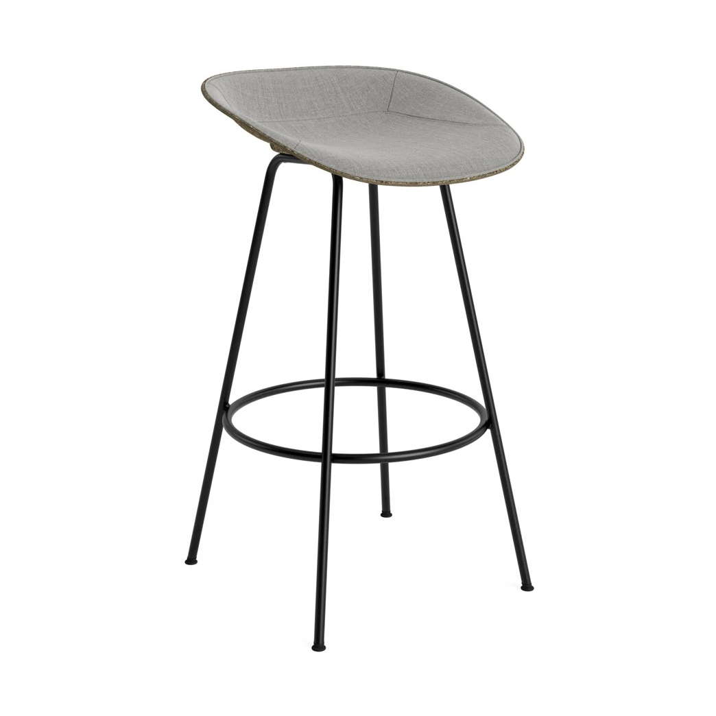 Normann Copenhagen Tabouret Mat Barstool 75 cm Seaweed-black steel