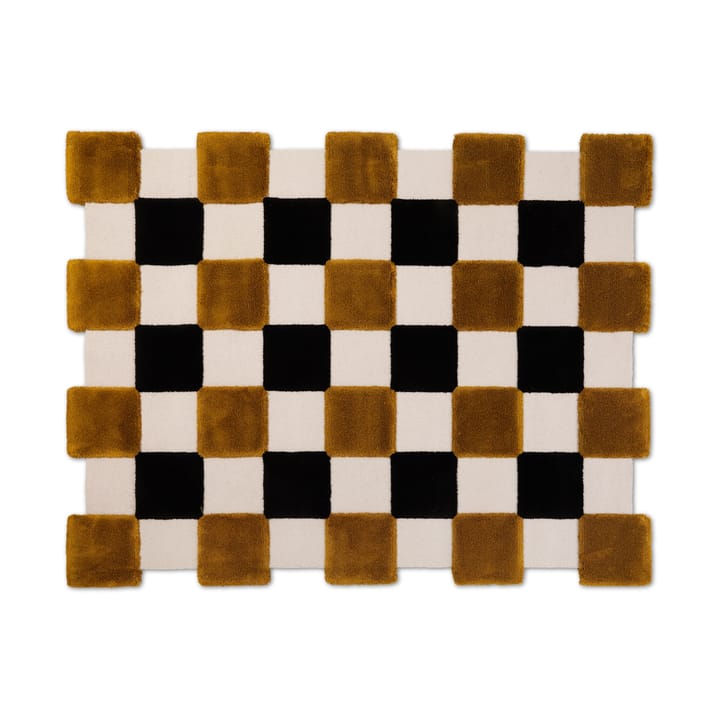 Tapis ODC Segment Rug Collection Square - Ochre-beige-black, 142x198 cm - Ogeborg