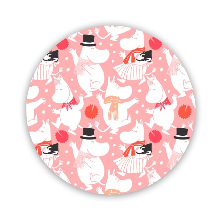 Dessous de plat Moomin Celebration Ø21 cm - Blanc-rose - Opto Design