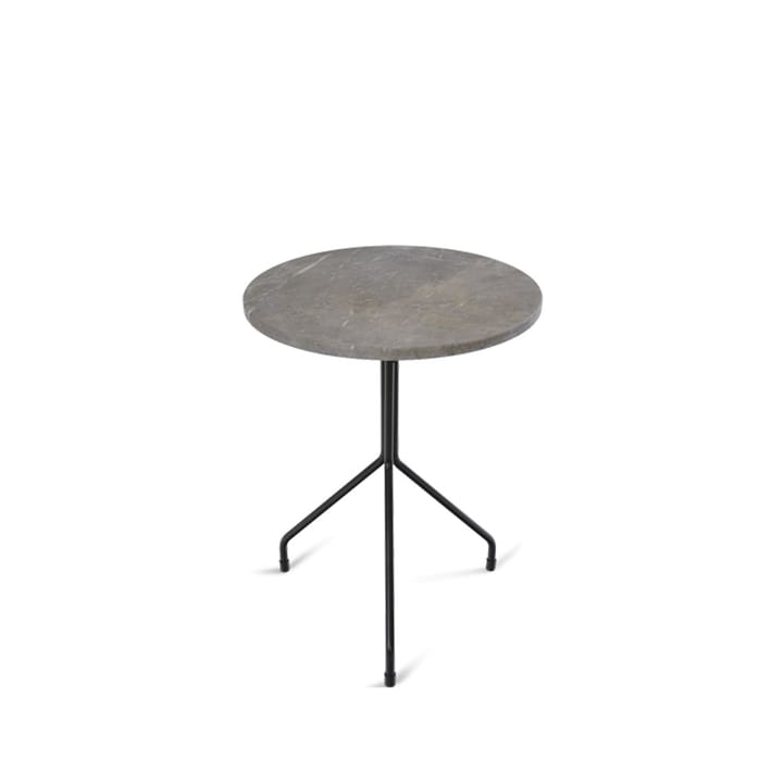 Table d'appoint Allforone - Grey marble-black, Ø50 cm - OX Denmarq