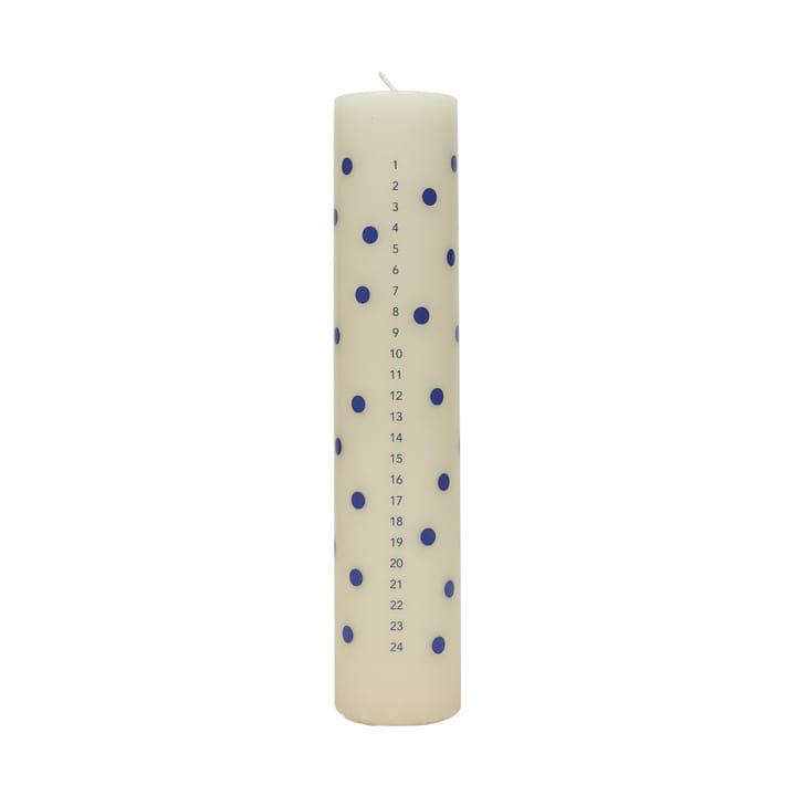 Bougie de calendrier Polka - Bleu pâle - OYOY