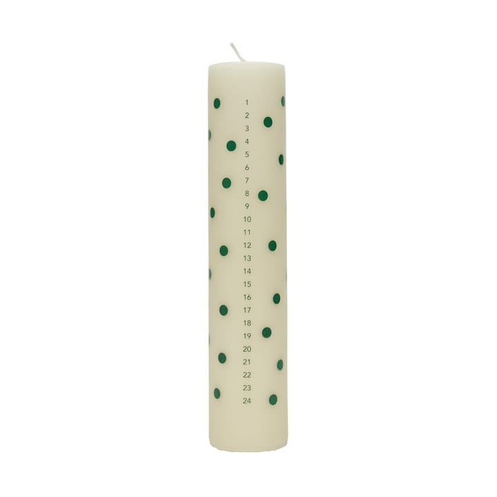 Bougie de calendrier Polka - Vert pâle - OYOY