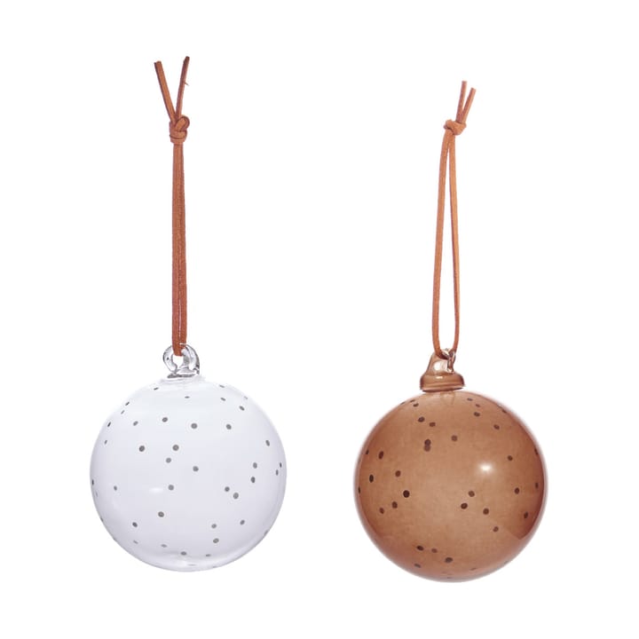 Boules Natale Christmas, lot de 2 - Claire-muscade - OYOY