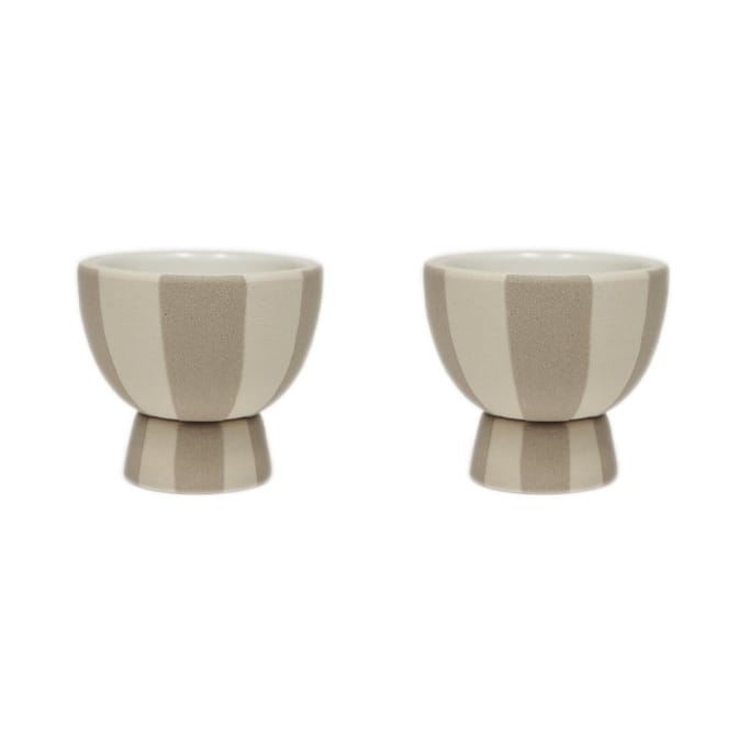 Coquetiers Toppu, lot de 2, Argile OYOY