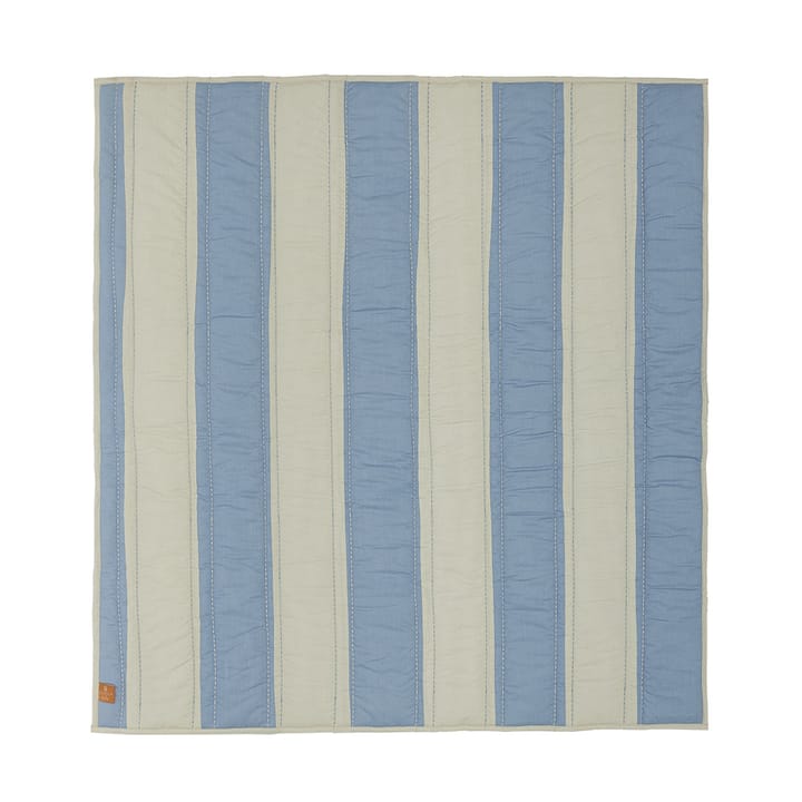 Couverture matelassée Striped 130x140 cm - Argile bleue - OYOY