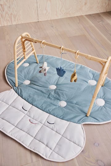 Jouets pour tapis d'éveil Dino - Beige-safran-bleu aqua - OYOY